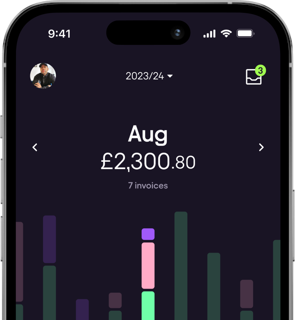 Generate an invoice, on the bus home